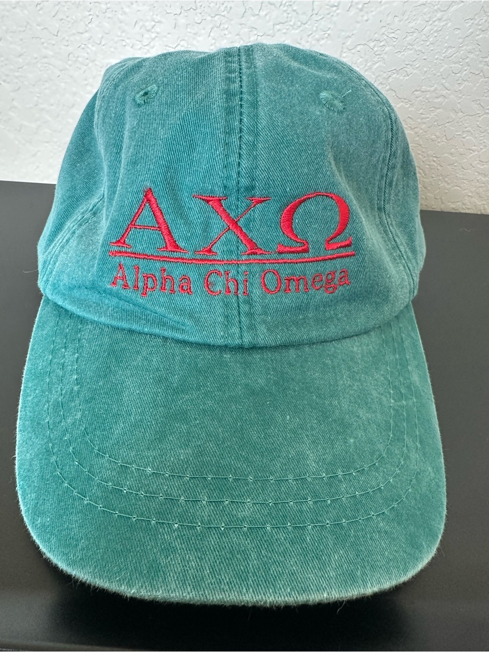 AXO sorority Baseball Cap with Red Embroidery